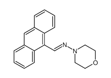 1-anthracen-9-yl-N-morpholin-4-ylmethanimine结构式