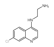 N-(7-氯喹啉-4-基)乙烷-1,2-二胺结构式