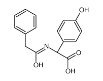(R)-(4-hydroxyphenyl)(phenylacetamido)acetic acid结构式