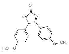 4,5-bis(4-methoxyphenyl)-1,5-dihydroimidazol-2-one Structure