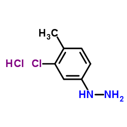 3-氯-4-甲基苯肼盐酸盐结构式