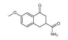 6-methoxy-4-oxo-1,2,3,4-tetrahydro-[2]naphthoic acid amide结构式