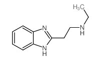 N-[2-(1H-苯并咪唑-2-基)乙基]-N-乙胺结构式