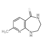 10-methyl-2,5,11-triazabicyclo[5.4.0]undeca-8,10,12-triene-6-thione结构式