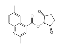 2,6-二甲基-4-喹啉羧酸N-羟基琥珀酰亚胺酯结构式