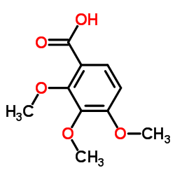 2,3,4-三甲氧基苯甲酸结构式