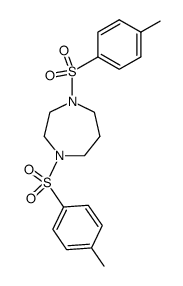 1,4-二对甲苯磺酰基-1,4-二氮杂环庚结构式
