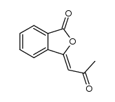 (Z)-3-(2-oxopropylidene)-3H-isobenzofuran-1-one结构式
