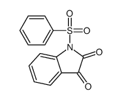 1-(benzenesulfonyl)indole-2,3-dione结构式
