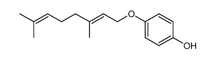 (E)-4-((3,7-dimethylocta-2,6-dien-1-yl)oxy)phenol Structure