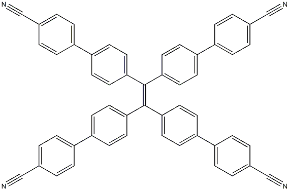 4',4''',4''''',4'''''''-(Ethene-1,1,2,2-tetrayl)tetrakis(([1,1'-biphenyl]-4-carbonitrile)) Structure