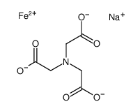 sodium,2-[bis(carboxylatomethyl)amino]acetate,iron(2+) Structure