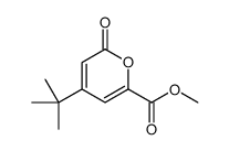 methyl 4-tert-butyl-6-oxopyran-2-carboxylate结构式