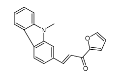 1-(furan-2-yl)-3-(9-methylcarbazol-2-yl)prop-2-en-1-one结构式