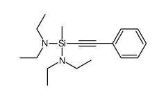 N-[diethylamino-methyl-(2-phenylethynyl)silyl]-N-ethylethanamine结构式
