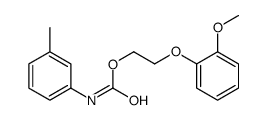 2-(2-methoxyphenoxy)ethyl N-(3-methylphenyl)carbamate结构式