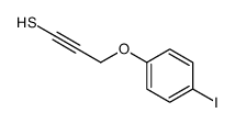 3-(4-iodophenoxy)prop-1-yne-1-thiol结构式