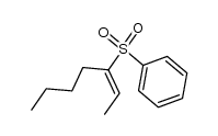 3-benzene sulfonyl 2-heptene E结构式