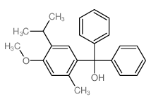 (4-methoxy-2-methyl-5-propan-2-yl-phenyl)-diphenyl-methanol Structure