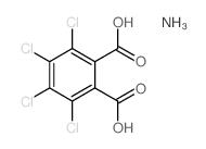 1,2-Benzenedicarboxylicacid, 3,4,5,6-tetrachloro-, ammonium salt (1:2)结构式