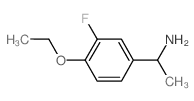 1-(4-乙氧基-3-氟苯基)乙胺结构式