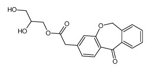 2,3-dihydroxypropyl 2-(11-oxo-6H-benzo[c][1]benzoxepin-3-yl)acetate Structure