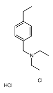 2-chloroethyl-ethyl-[(4-ethylphenyl)methyl]azanium,chloride Structure
