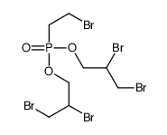 1,2-dibromo-3-[2-bromoethyl(2,3-dibromopropoxy)phosphoryl]oxypropane结构式