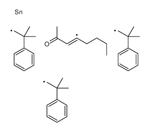 4-tris(2-methyl-2-phenylpropyl)stannyloct-3-en-2-one结构式