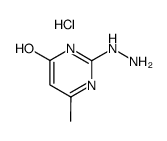 2-hydrazino-4-hydroxy-6-methylpyrimidine monohydrochloride Structure
