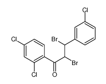 2,3-dibromo-3-(3-chlorophenyl)-1-(2,4-dichlorophenyl)propan-1-one结构式