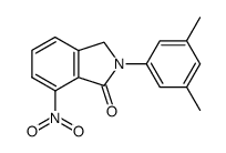 2-(3,5-dimethylphenyl)-7-nitroisoindolin-1-one结构式