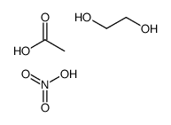 acetic acid,ethane-1,2-diol,nitric acid Structure