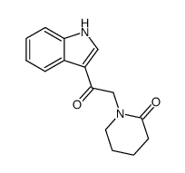 1-[2-(1H-indol-3-yl)-2-oxoethyl]-2-piperidinone Structure
