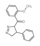 (2-methoxyphenyl)-(4-phenyl-4,5-dihydro-3H-pyrazol-3-yl)methanone结构式