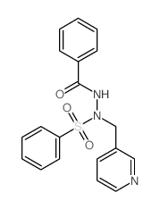 N-(benzenesulfonyl)-N-(pyridin-3-ylmethyl)benzohydrazide结构式