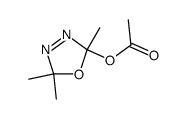 2-acetoxy-2,5,5-trimethyl-2,5-dihydro-[1,2,4]oxadiazole结构式