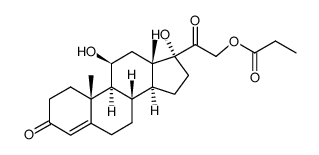 Cortisol 21-propionate structure