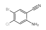 2-amino-5-bromo-4-chlorobenzonitrile结构式