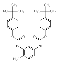 (4-tert-butylphenyl) N-[2-methyl-5-[(4-tert-butylphenoxy)carbonylamino]phenyl]carbamate Structure