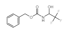 Carbamicacid, (2,2,2-trifluoro-1-hydroxyethyl)-, phenylmethyl ester (9CI) Structure