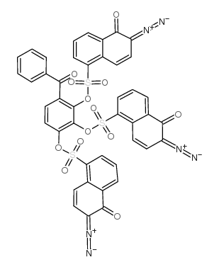 2,3,4-三羟基二苯甲酮 1,2-二叠氮基萘醌-5-磺酸酯结构式