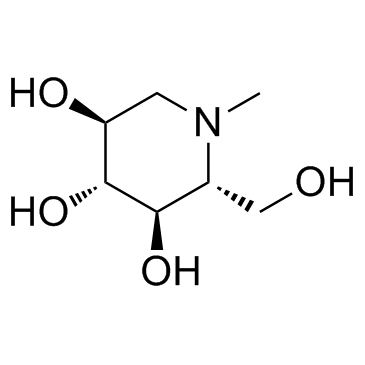 N-甲基-1-脱氧尻霉素结构式