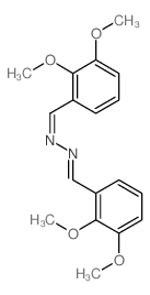 Benzaldehyde,2,3-dimethoxy-, 2-[(2,3-dimethoxyphenyl)methylene]hydrazone Structure