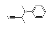 2-(N-methylanilino)propanenitrile结构式