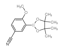 5-氰基-2-甲氧基苯硼酸频那醇酯结构式