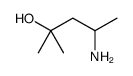 4-amino-2-methylpentan-2-ol结构式