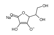 sodium,2-(1,2-dihydroxyethyl)-4-hydroxy-5-oxo-2H-furan-3-olate Structure