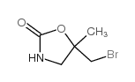 5-(溴甲基)-5-甲基-2-噁唑烷酮结构式