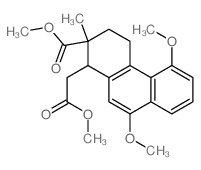 methyl 5,9-dimethoxy-1-(methoxycarbonylmethyl)-2-methyl-3,4-dihydro-1H-phenanthrene-2-carboxylate结构式